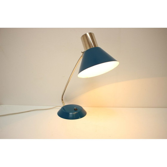 Image 1 of Lampe de table vintage en métal et chrome, Tchécoslovaquie 1960