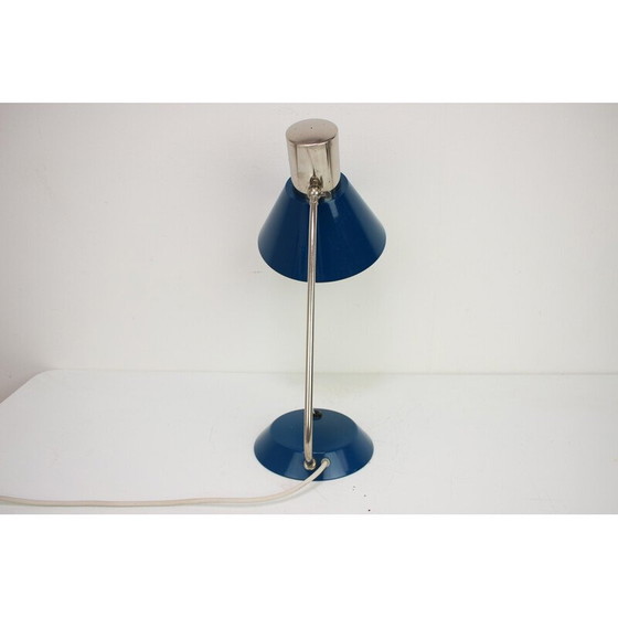 Image 1 of Lampe de table vintage en métal et chrome, Tchécoslovaquie 1960