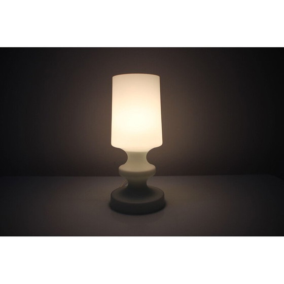 Image 1 of Lampe en verre vintage par Osvětlovací sklo Valašské Meziříčí, Tchécoslovaquie 1970.