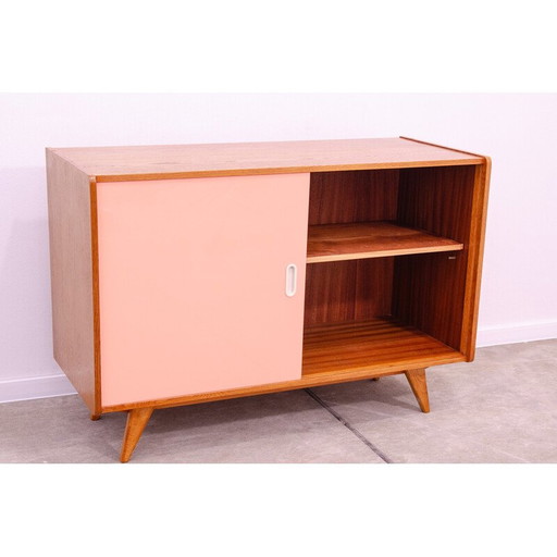 Buffet vintage en bois de hêtre et contreplaqué par Jiří Jiroutek, Tchécoslovaquie 1960