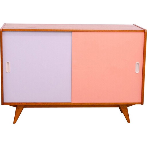 Buffet vintage en bois de hêtre et contreplaqué par Jiří Jiroutek, Tchécoslovaquie 1960