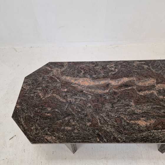 Image 1 of Table basse vintage italienne en granit, années 1980