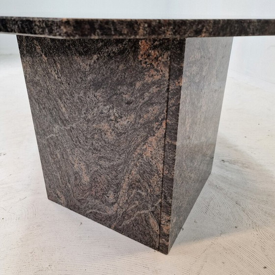 Image 1 of Table basse vintage italienne en granit, années 1980