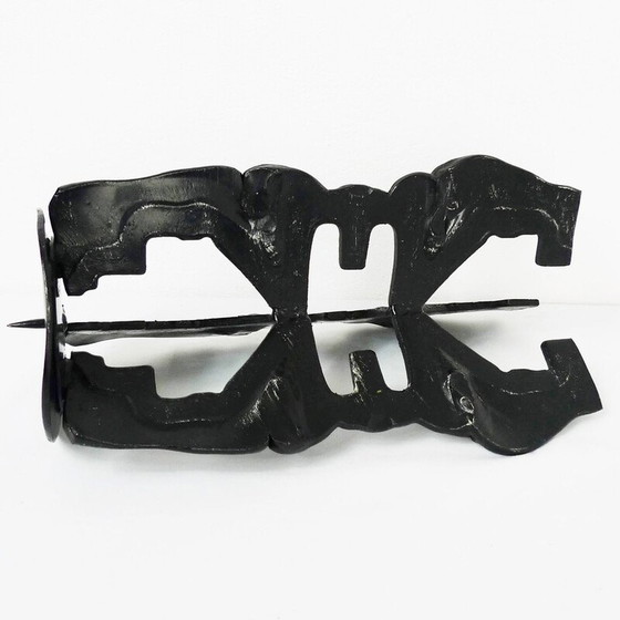 Image 1 of Bougeoir vintage en métal épais, Allemagne 1970