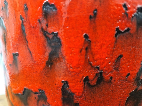 Image 1 of Scheurich Fat Lava Floor Vase, 1970