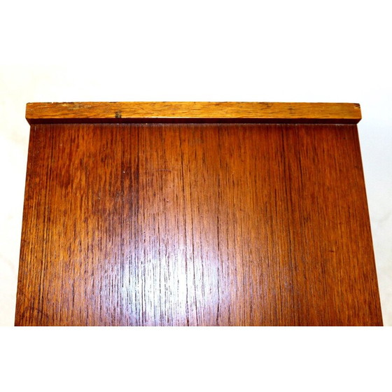 Image 1 of Table de nuit vintage en teck avec pieds en hêtre, Suède 1960