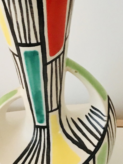 Magnifique vase très rare du céramiste français Gabriel Fourmentraux