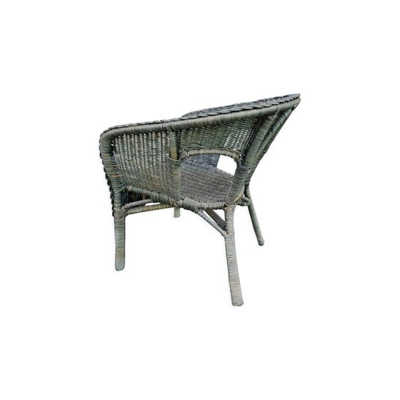 Image 1 of Fauteuil en rotin vintage, 1980