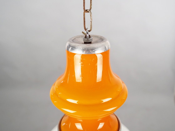 Image 1 of Lampe suspendue, design italien, années 1970, fabricant : Mazzega