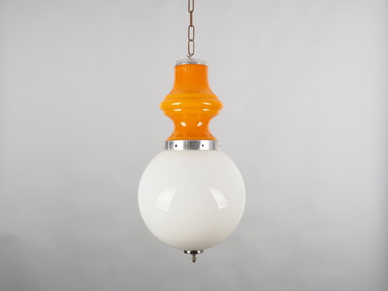 Image 1 of Lampe suspendue, design italien, années 1970, fabricant : Mazzega