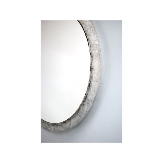 Image 1 of Miroir rond vintage en résine lucite par Ed, 1960