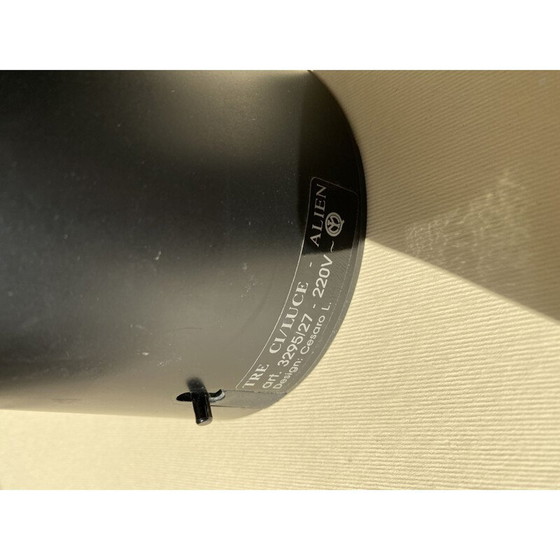 Image 1 of Lampe vintage Alien en métal noir par Cesaro L. Italie