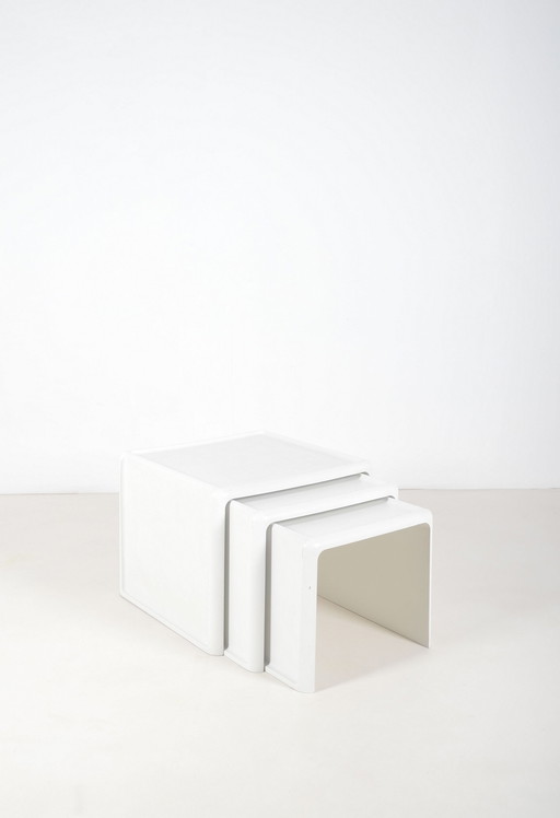 Ensemble de 3 tables gigognes conçues par Peter Ghyczy pour la collection Horn, 1970