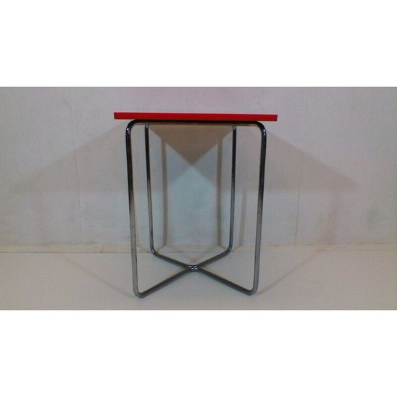 Image 1 of Ensemble de bureau vintage rouge peint avec du vernis durci závody par Robert Slezák, 1930