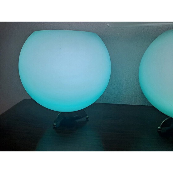 Image 1 of Paire de lampes vintage De Majo en verre de Murano, 1970-1980