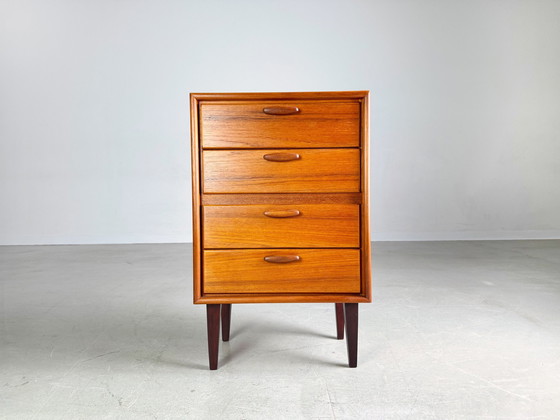Image 1 of Mid Century Commode Table de nuit Rt Möbel Heinrich Riestenpatt Teak