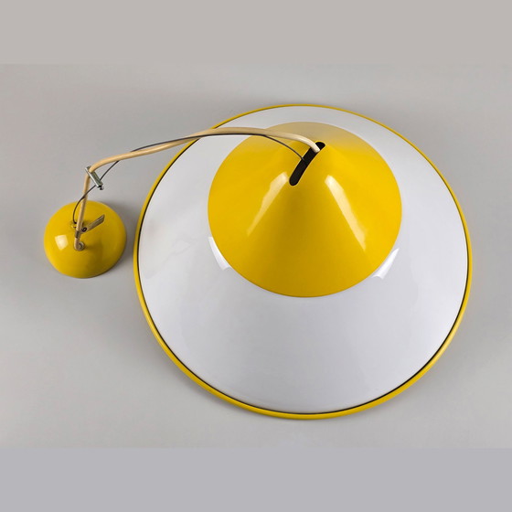 Image 1 of Rare lampe pendante Fabbian en verre - Suspension conique - Italie, 1980S.