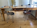 Table de salle à manger en pin faite à la main