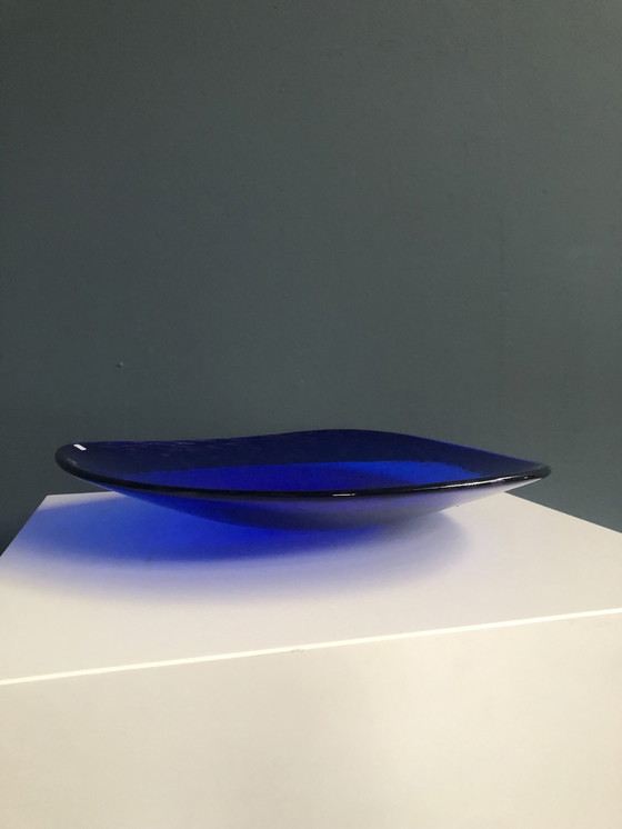 Image 1 of Design suédois Mats Jonasson Bol bleu argent