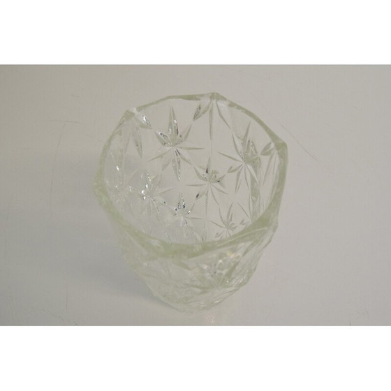 Image 1 of Vase en verre du milieu du siècle, Tchécoslovaquie années 1950