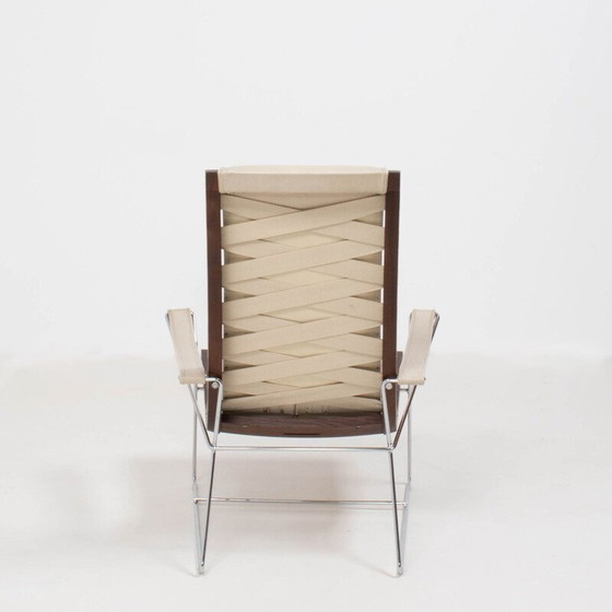 Image 1 of Fauteuil vintage J.J en cuir crème par Antonio Citterio pour B&B Italia 2012