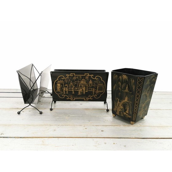 Image 1 of Paire de porte-revues vintage en étain de Worcester Ware, 1960