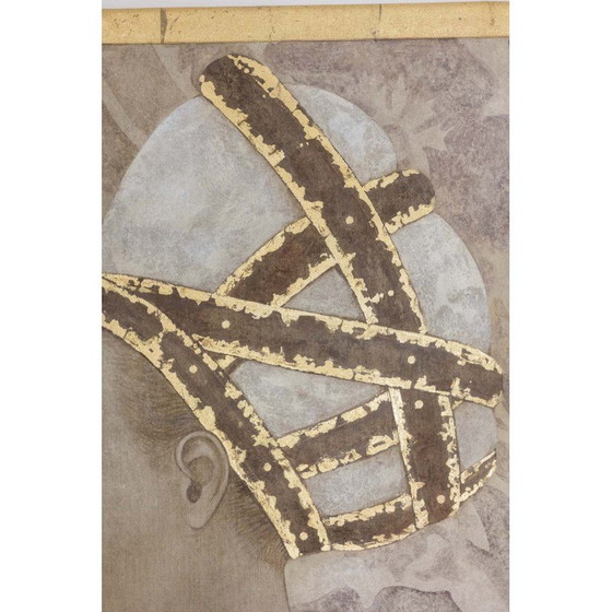 Image 1 of Peinture vintage représentant une femme noble, France