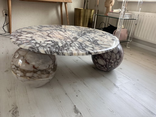 Table basse en marbre Calacatta