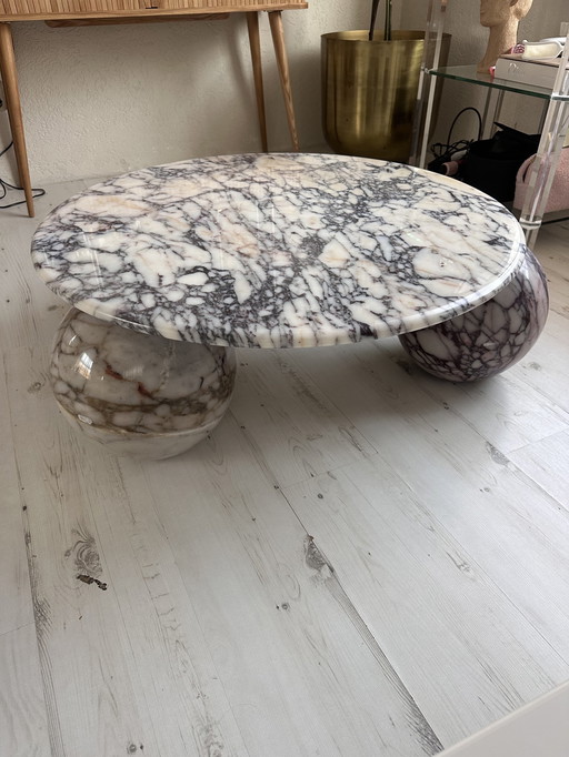 Table basse en marbre Calacatta