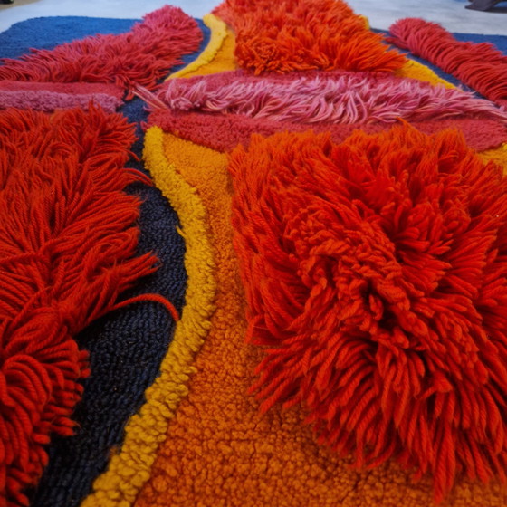 Image 1 of Tapis Vintage 70's Tapis Spaceage