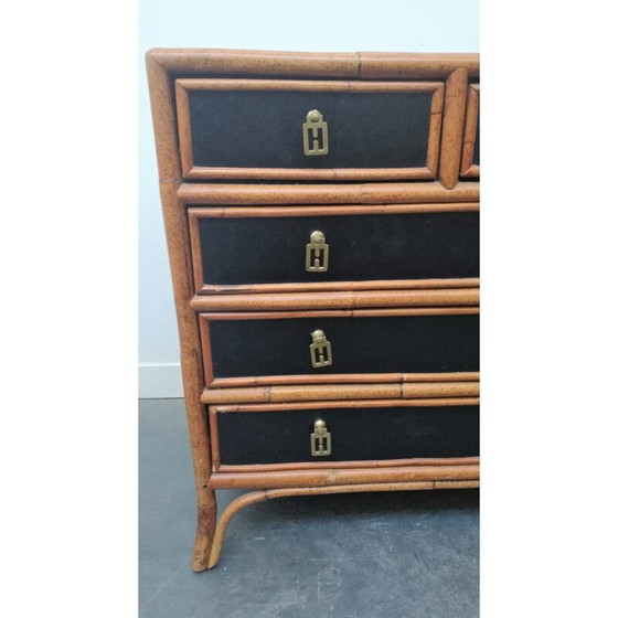 Image 1 of Commode vintage en bambou, 1970