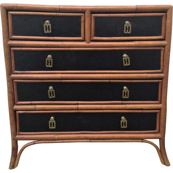 Image 1 of Commode vintage en bambou, 1970