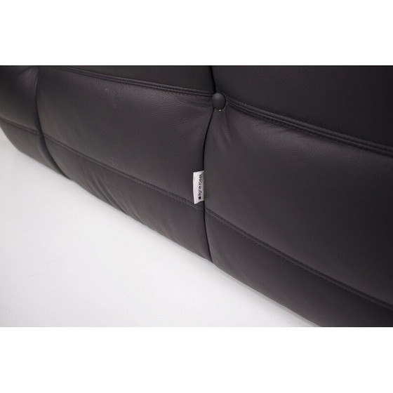 Image 1 of Ensemble de salon Togo en cuir noir pour Ligne Roset, 1970