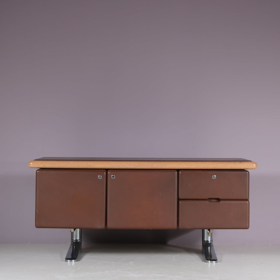 Image 1 of Buffet en cuir Warren Platner pour Knoll International, USA 1970