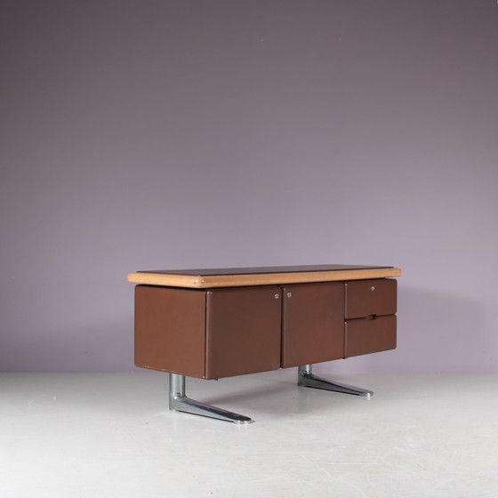 Image 1 of Buffet en cuir Warren Platner pour Knoll International, USA 1970