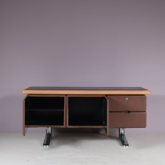 Image 1 of Buffet en cuir Warren Platner pour Knoll International, USA 1970