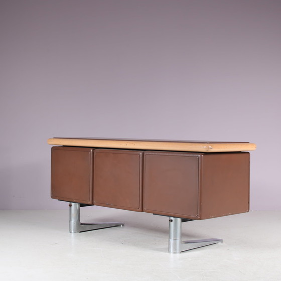 Image 1 of Buffet en cuir Warren Platner pour Knoll International, USA 1970