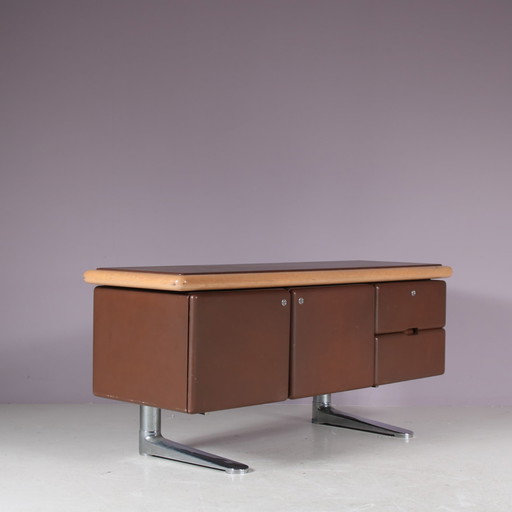 Buffet en cuir Warren Platner pour Knoll International, USA 1970