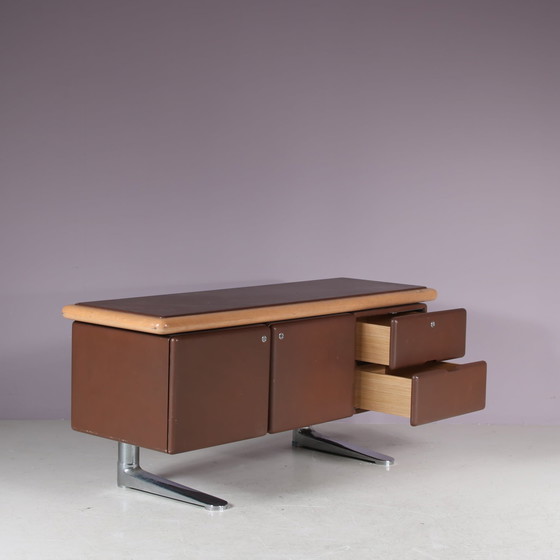 Image 1 of Buffet en cuir Warren Platner pour Knoll International, USA 1970