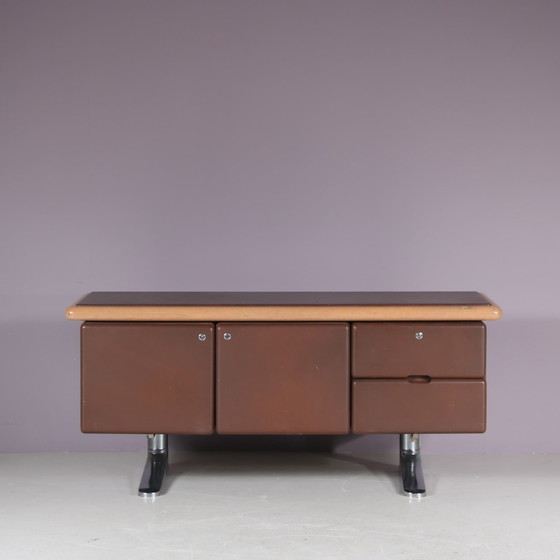 Image 1 of Buffet en cuir Warren Platner pour Knoll International, USA 1970