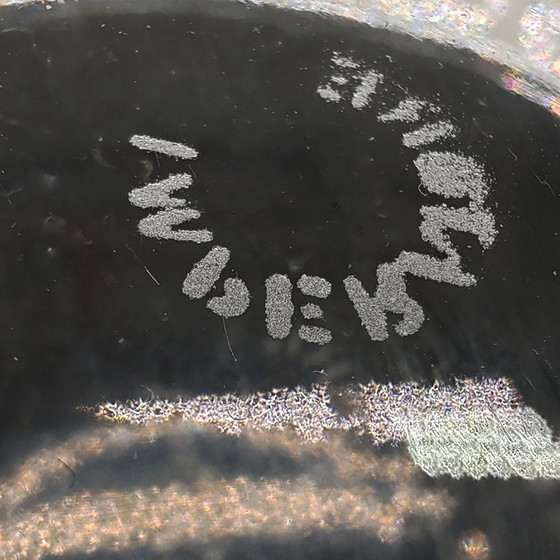 Image 1 of Grand porte-bijoux des années 1970 - Porte-bonbons en cristal lourd par Antonio Imperatore. Fabriqué en Italie.