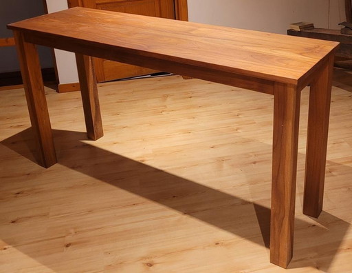 Belle Console Vintage En Teck Massif