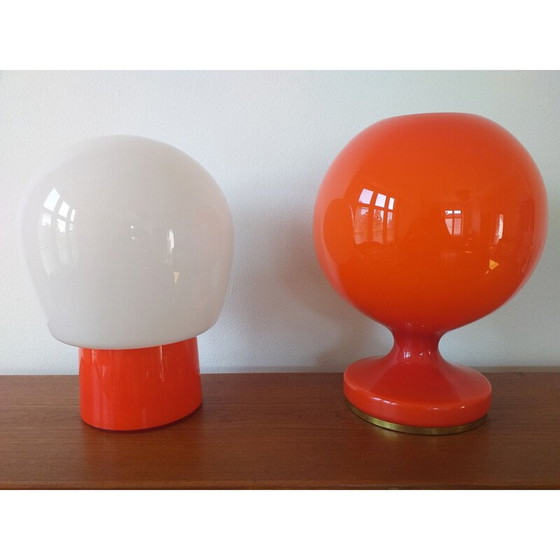 Image 1 of Paire de lampes de table en verre vintage par Stepan Tabery, 1970