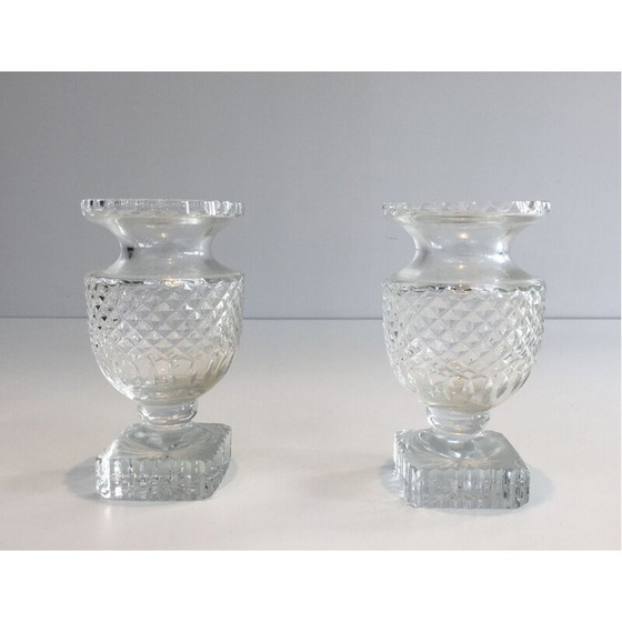 Image 1 of Paire de vases en cristal vintage, 1900
