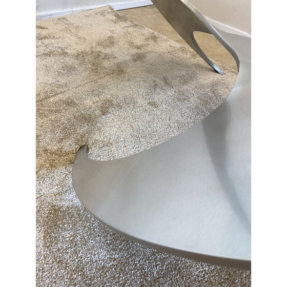 Image 1 of Table basse vintage en acier inoxydable et verre par Knut Hesterberg pour Ronald Schmitt, 1964