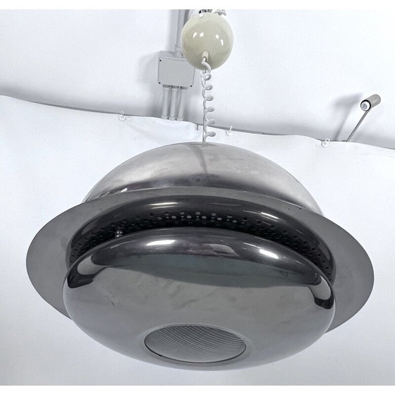Image 1 of Lampe suspendue vintage Nictea en laiton nickelé par Afra et Tobia Scarpa pour Flos, 1960