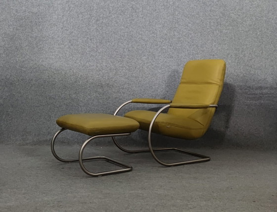 Image 1 of Koinor Sesssel + tabouret Mid Century 60Er Danish Design Vintage Retro 60S Lounge Chair Armchair Leather