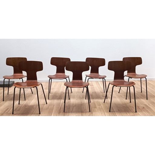 Chaise vintage 3103 en bois massif de Fritz Hansen