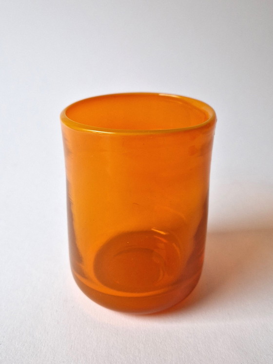 Image 1 of Kosta Boda - Vase orange par Erik Höglund - Signé