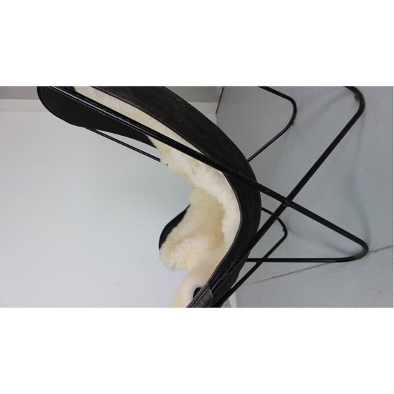 Image 1 of Chaise papillon vintage en métal et toile par Jorge Hardoy-Ferrari pour Knoll, 1960